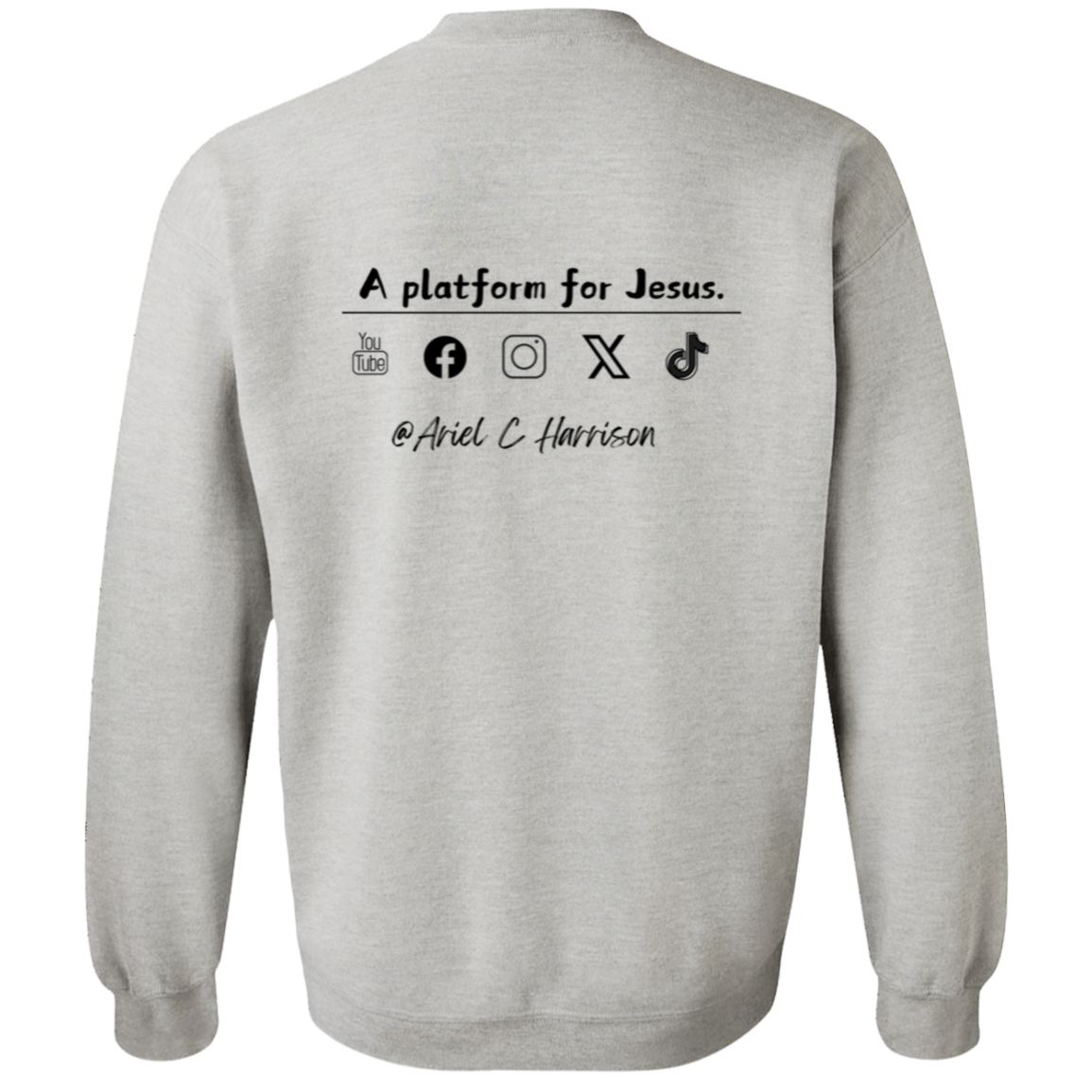 Ariel C Harrison social media - Crewneck Pullover Sweatshirt