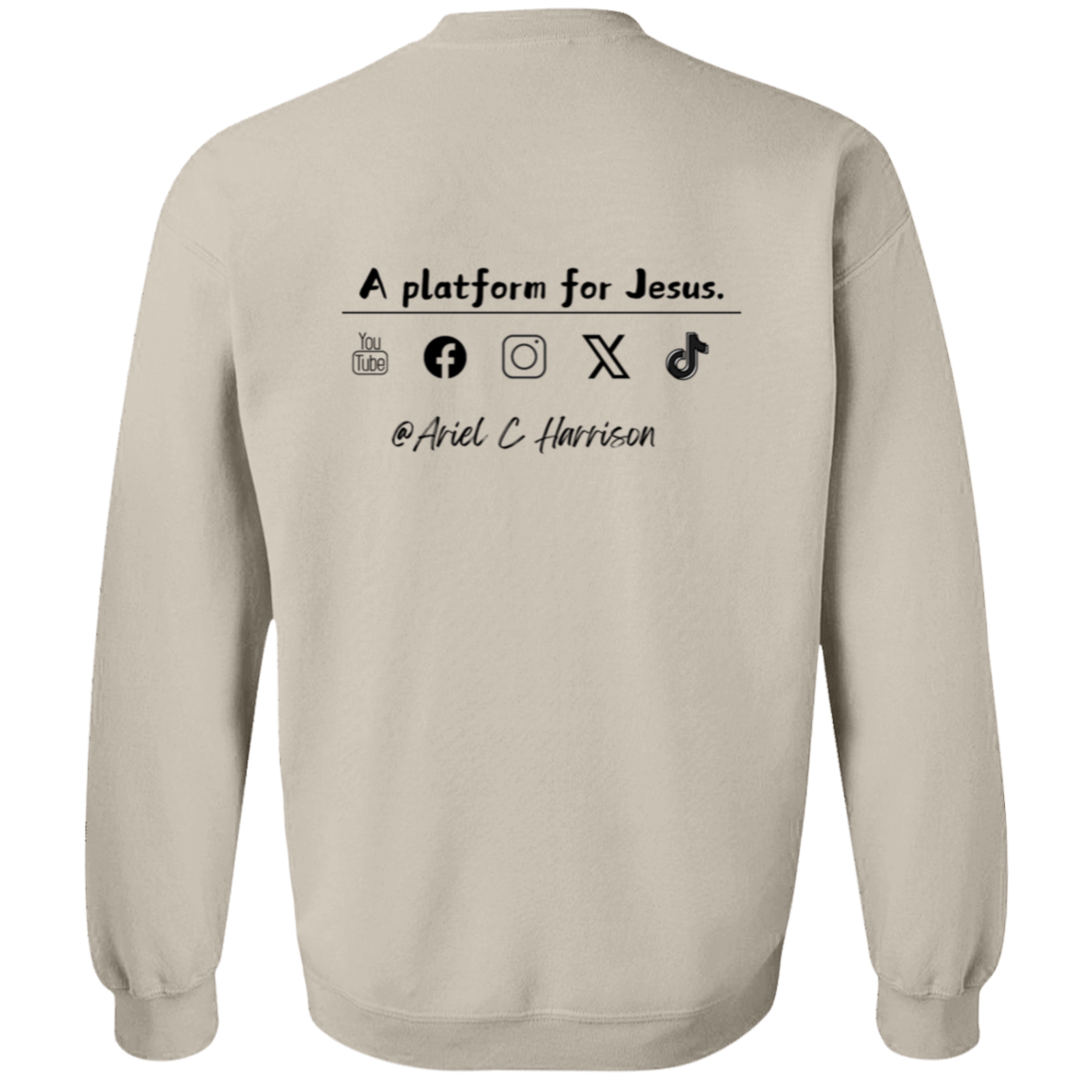 Ariel C Harrison social media - Crewneck Pullover Sweatshirt